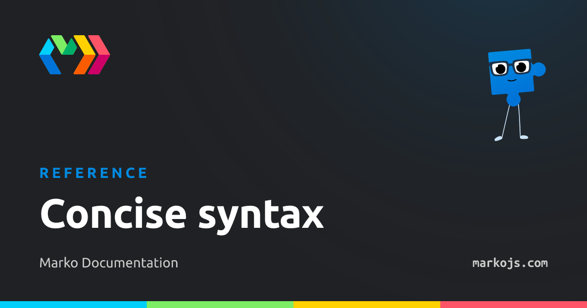 Concise syntax | Marko